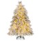 Costway 4.5/6/7 FT Pre-Lit Artificial Christmas Tree with 279/519/743 PVC & Pine Needles & PE Tips